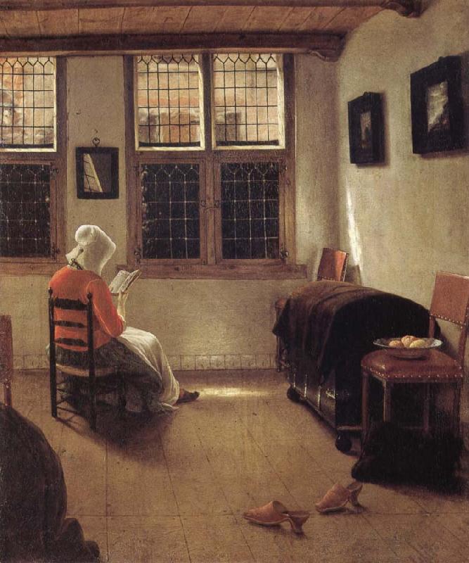 Pieter Janssens Elinga Woman Reading oil painting image